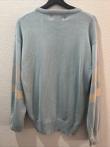 Vintage Mr California Knit Acrylic Sweater Pastel Light Color Men’s Medium 80’s - Picture 4 of 4