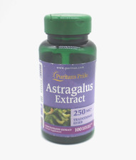 Puritan's Pride Astragalus Extract 250 mg Tradition Herb 100 softgels - NEW