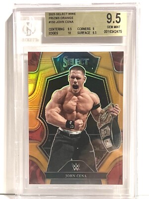2023 Panini Select WWE - Premier Level John Cena #150 Orange Prizm