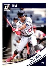 Jose Altuve HOUSTON ASTROS 2018 Donruss VARIATION #166 TUVE 2017 MVP Panini