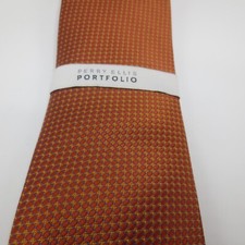 Perry Ellis Portofolio Orange Neck Tie