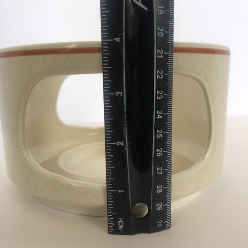 Lenox TemperWare Magic Garden Fondue Pot Warmer Stand 6 5/8" Round Stoneware USA - Picture 15 of 16