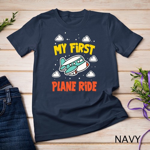 Camiseta unisex My First Plane Ride Airplane Vacation Novedad - Imagen 9 de 15