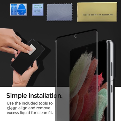 2Pack For Galaxy S21+ Plus S21 Ultra S21 Privacy Tempered Glass Screen Protector - Picture 5 of 17