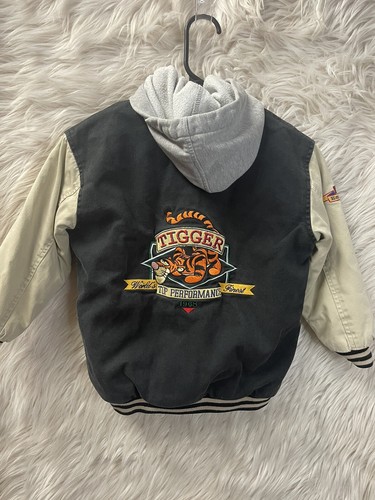 Vintage Kids 90s Tigger Varsity Jacket Disney Store Catalog Embroidered - Picture 4 of 7