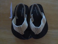 NEW Boys Infant Toddler 9-12 12-18 month GARANIMALS Tan Beige Flip Flops Sandals