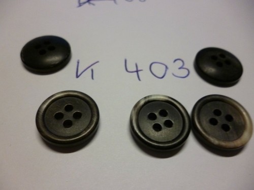 Knöpfe Knopf Ø 15 mm Farben: rot schwarz cremig rosa grau braun je 5 Stück NEU - Picture 10 of 147