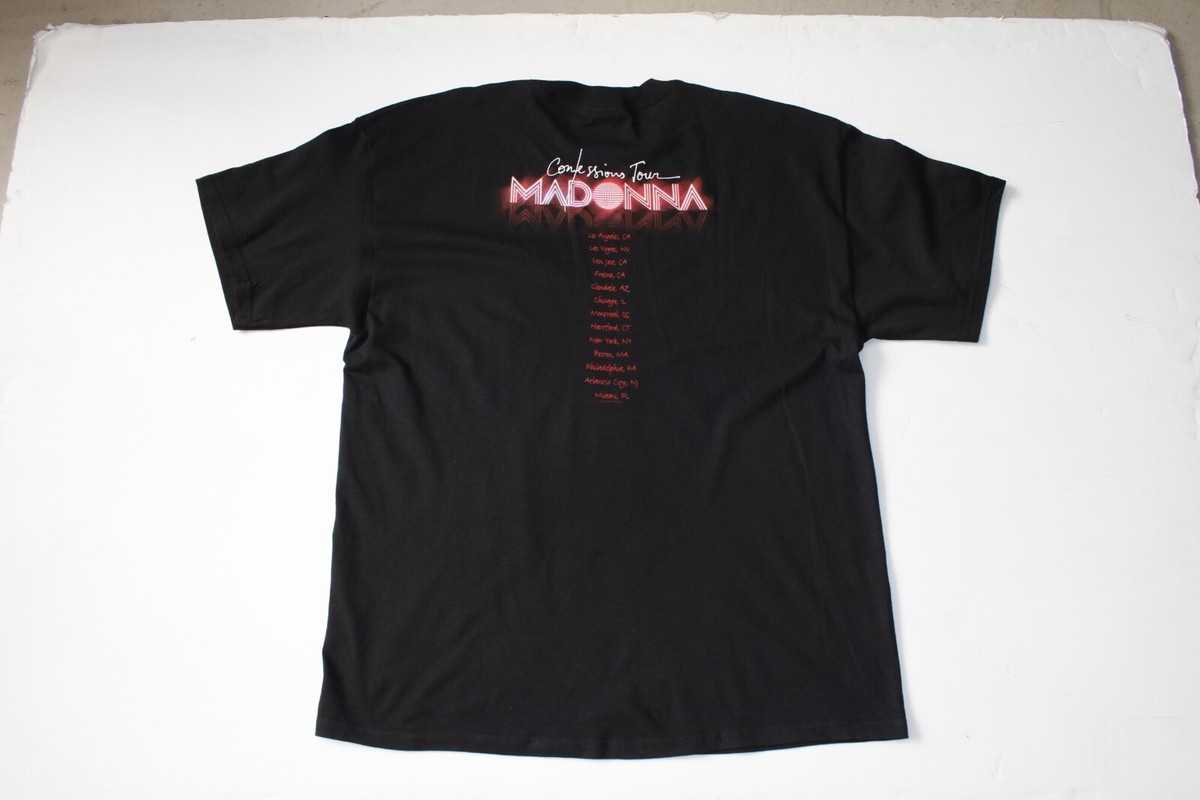 NWOT VINTAGE MADONNA TSHIRT MENS XLARGE CONFESSIONS 2006 TOUR