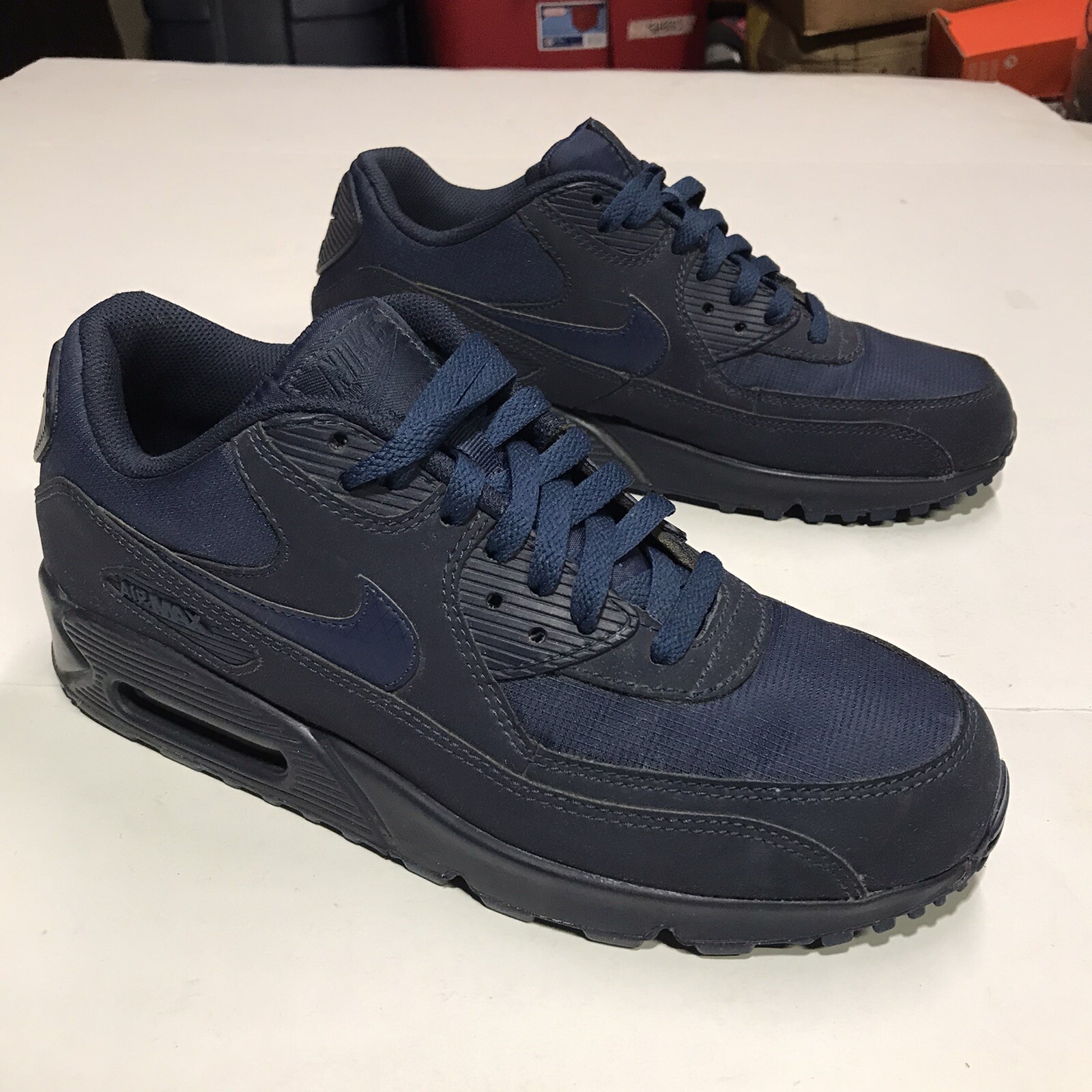 all navy blue air max 90