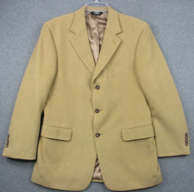 Jos. A. Bank Men's 100% Camel Hair Sport Coat Blazer 40 Beige