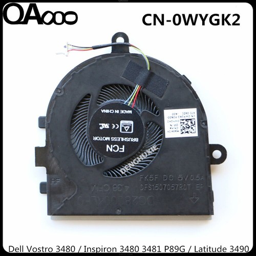 CN-0WYGK2 For DELL Inspiron 5493 3480 3481 P89G / Latitude 3490 CPU Cooling Fan - Picture 2 of 3