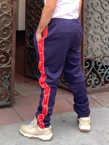 Men's Karl Kani Navy | Red | White Sweatpants NWT - Picture 2 of 7