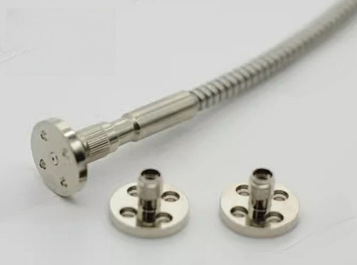 Optischer Glasfaserinstrumentenanschluss SMA Flanschadapter Glasfaserbasis SMA905 - Bild 2 von 3