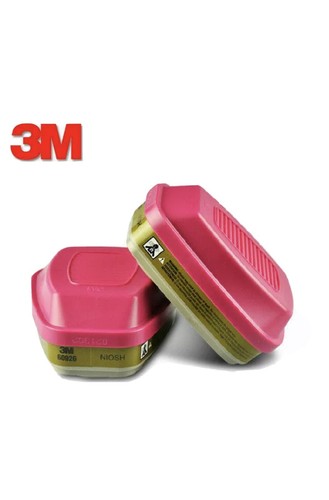 3M 60926 Multi Gas/Vapor Cartridge/Filter, P1OO, 1 Package of 2 Cartridges - Picture 1 of 4