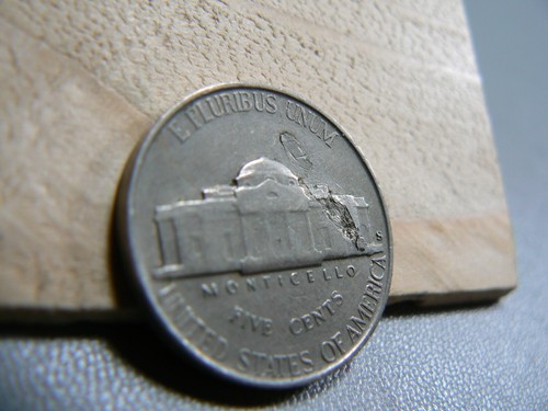 1949-S Defective Planchet Error Jefferson Nickel Obverse & Reverse - Picture 6 of 6