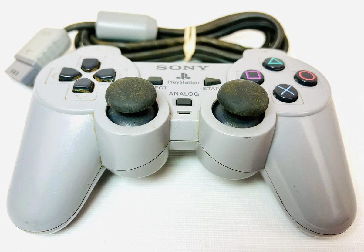 Sony SCPH 1200 PlayStation PS1 PS2 Dual Shock CONTROLLER Analog Sticks EUC