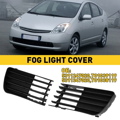 Front Bumper Fog Light Lamps + Cover Bulbs Fit Kit For Toyota Prius 2004-2009 US - Picture 11 of 14