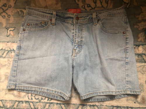 Vintage 2005 LEVI STRAUSS Signature Stretch Pattie Shorts Denim Sz 14 Misses