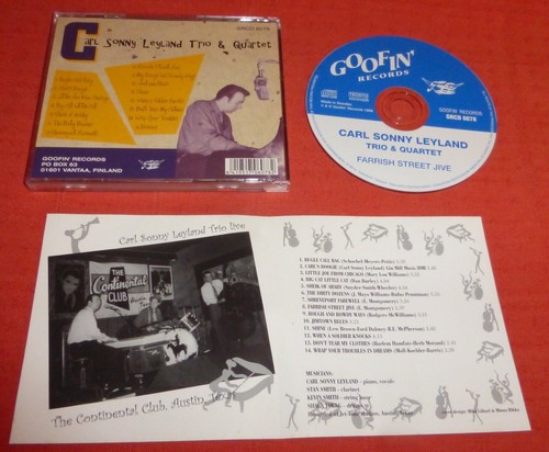 CARL SONNY LEYLAND TRIO & QUARTET CD - FARRISH STREET JIVE - Bild 3 von 3
