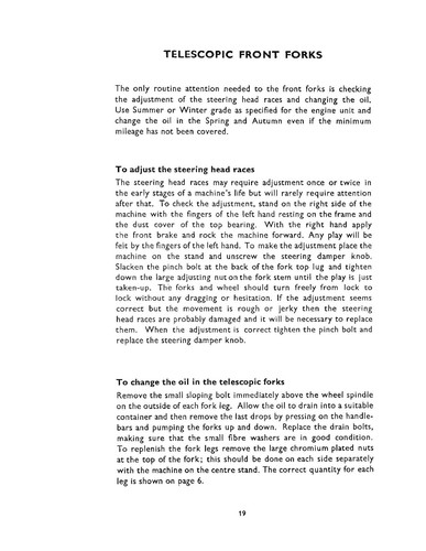 Triumph Owners Manual Book 1967 Tiger 90 T90, Tiger 100 T100S & Tiger 100 T100T - Picture 10 of 12