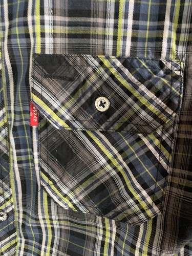 Levis Youth Button-up Flannel Cotton Shirt Medium Size 10-12 EXCELLENT LIKE NEW! - Bild 3 von 9
