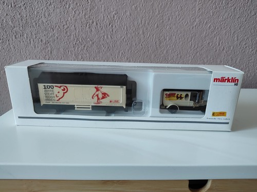 Märklin H0 Sondermodell 100 Jahre Steiff Wagen + LKW, OVP