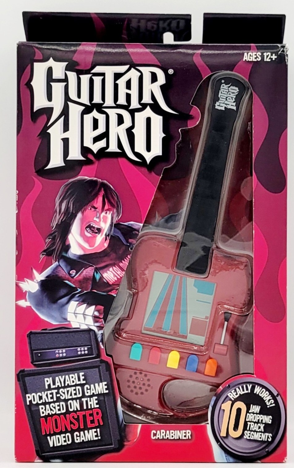 GUITAR HERO Handheld Electronic Game Carabiner 2007 BFI 1664 Travel