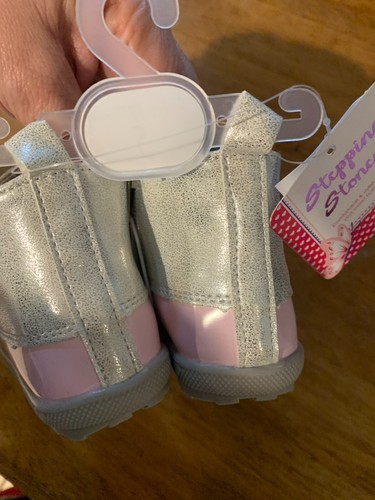 Stivali Stepping Stones Primi Passi Rosa/Argento Anatra Taglia 5 - Foto 2 di 4