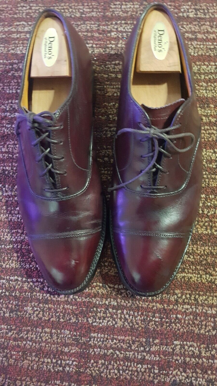 Alden 906 Burgundy Calfskin Straight Tip Bal