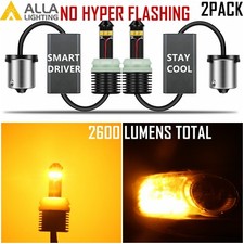 Alla Lighting  7507 LED Turn Signal Light Bulb CANBUS No Hyper Flashing Error 