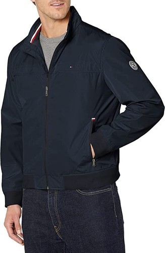 Tommy Hilfiger Men's Performance Faux Memory Bomber Jacket - Picture 16 of 21