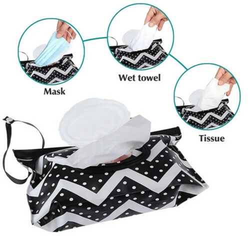 3 x Dispenser Travel Wet Wipe Bag Pouch Baby Care Portable Tissue Case Box - Picture 8 of 9