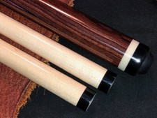 Jerry Rauenzahn Custom Pool Cue Double 8 Point With Butterflies. Wrap-less Cue.