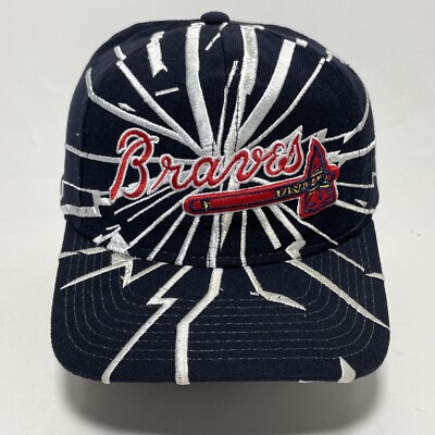 Vintage Atlanta Braves Hat Snapback Collision Shockwave
