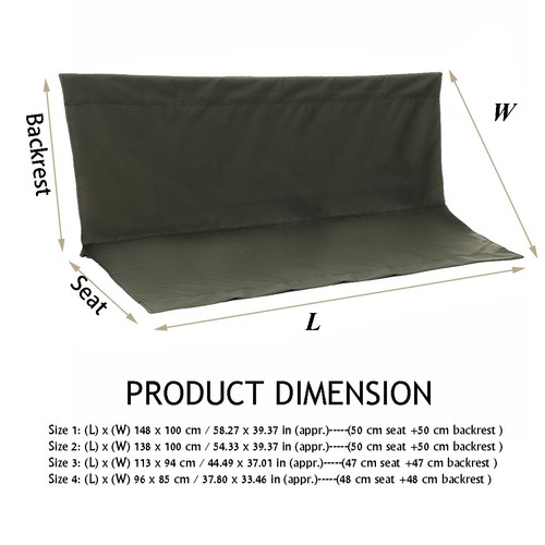 2/3 Seat Green Color Waterproof Swing Cover Chair Bench Replacement Patio Garden - Picture 6 of 19