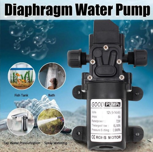 12V DC Self Priming Water Pressure Pump, Diaphragm Pump for Caravan/RV/Marine - Picture 11 of 14