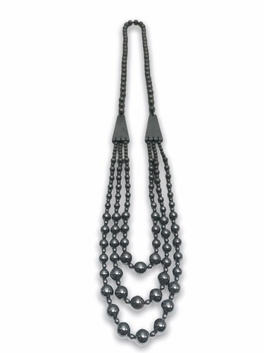 Conjunto de collar y pendiente de hematita para mujer joyería de moda - Imagen 4 de 8