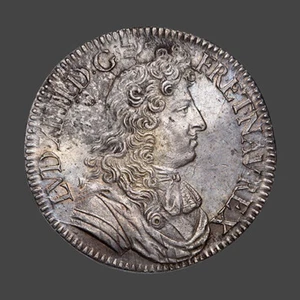 Louis XIV (1643-1715) Demi- écu à la cravate 1674 Paris - Photo 1/2