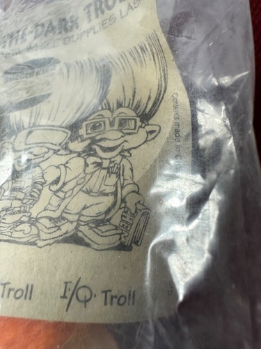 Glow In The Dark 1993 IQ Troll Doll Burger King V4-84 - Picture 4 of 4