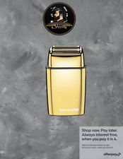BaBylissPRO GOLD FOILFX02 Cord/Cordless Metal Double Foil Shaver | FXFS2G - NEW