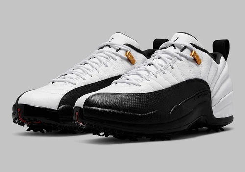 Nike Air Jordan 12 Retro Low Golf Taxi White Black Gold DH4120 100 Mens Size 7.5