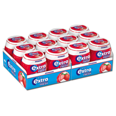 (42,52 /1kg) Wrigleys Extra Professional Fresh Erdbeere 12 Dosen