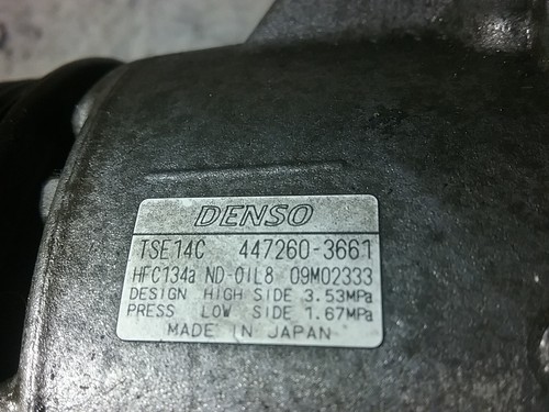 2010-2012 Subaru Outback Legacy A/C Compressor 447260-3661 (ZC54) - Picture 8 of 9