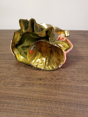 German Christmas Angel Brown Pink Dress Tree Topper Handarbeit by Drozd - Picture 8 of 10