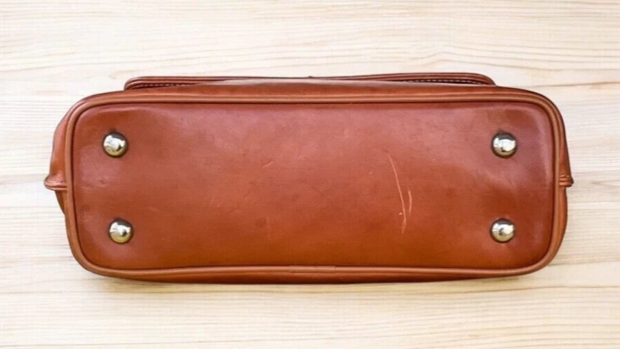 Bolso Mensajero Bandolera Texier Cuero Genuino,, Tostado/Marrón! Foto 4 de 4