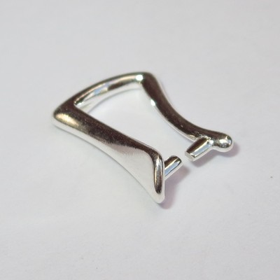 Solid Sterling Silver 925 Bail Pinch Pendant Clasp Connector 1 100 Pc - Sterling Silver Pendant Pinch Bail Clasp Connector