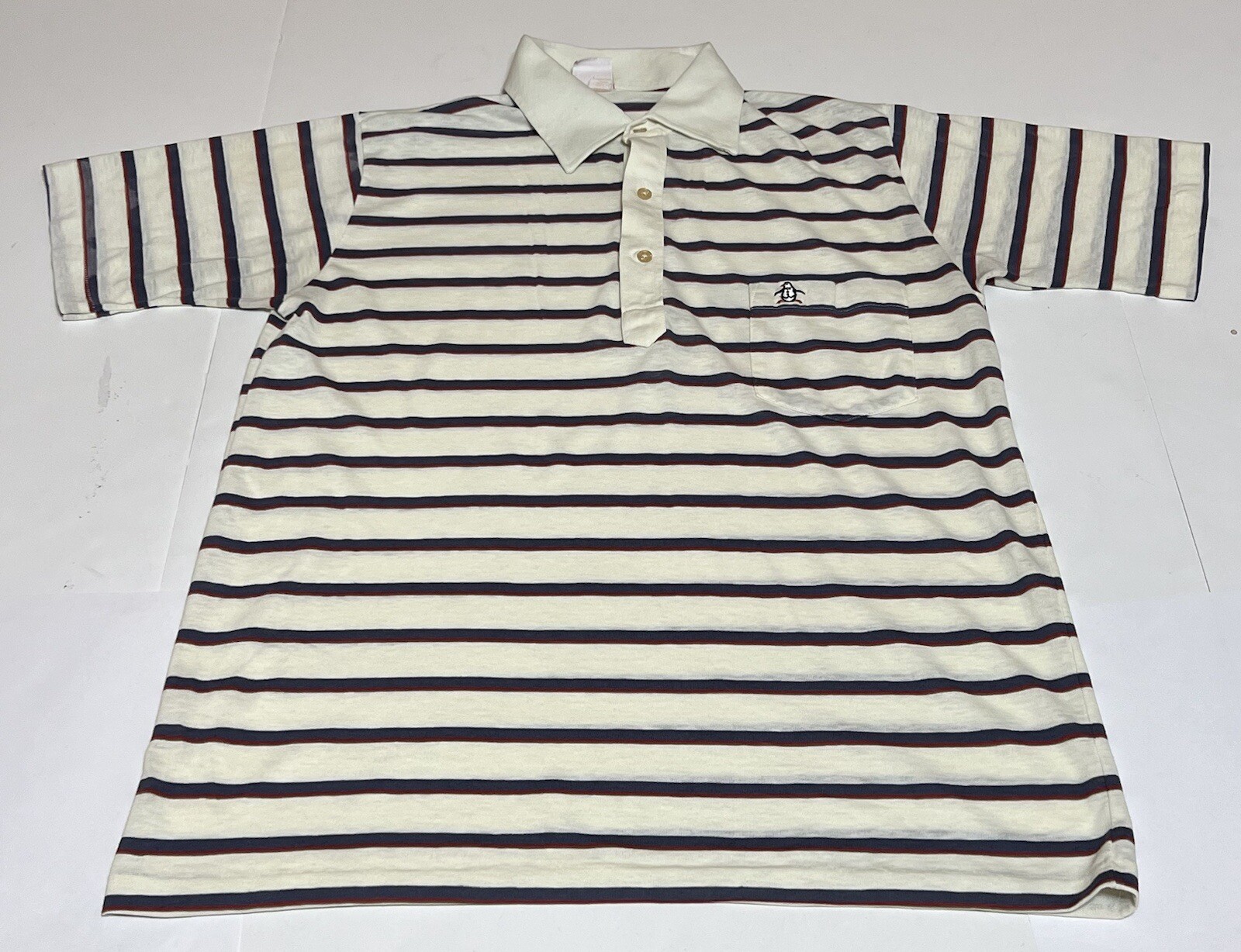 Vtg 70s Grand Slam Munsingwear Penguin Polo Shirt Golf Tennis