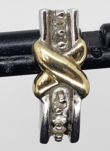Vintage Classic Real 14k Yellow White Gold J Hoop with Diamonds X Earrings - Picture 5 of 19