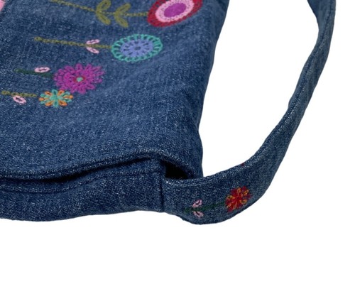 Gymboree Vintage 2000 Embroidered Floral Denim Purse - Picture 9 of 14