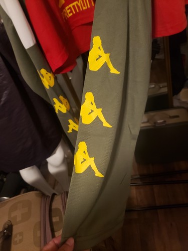 Pretty Little Thing rot gelb weiß langärmeliges kurzes Oberteil Größe 6 neu - Bild 6 von 10